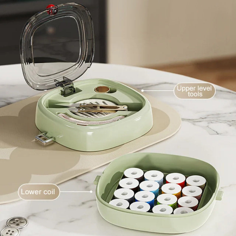 Double-layer Magnetic Sewing Organizer Set