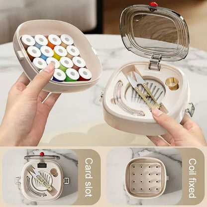 Double-layer Magnetic Sewing Organizer Set