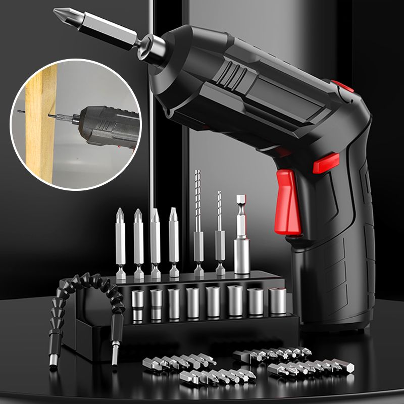 USB rechargeable, battery-powered and rotatable screwdriver set