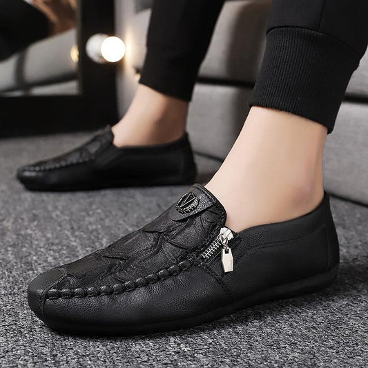 Men's Fashion Soft Printed Leather Shoes