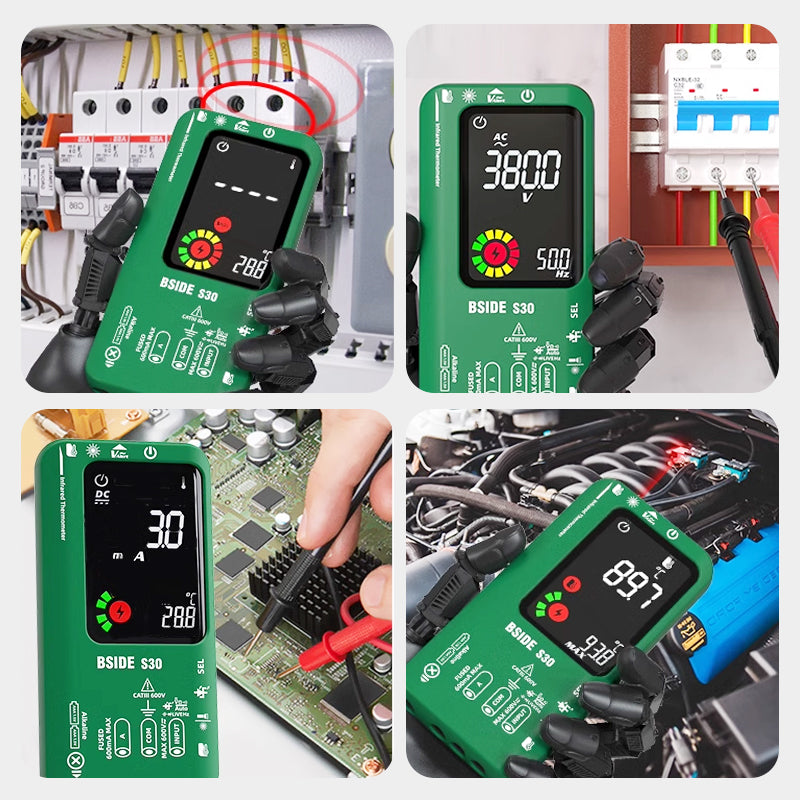 (New Upgrade) Smart Digital Multimeter with Infrared Temperature Measurement