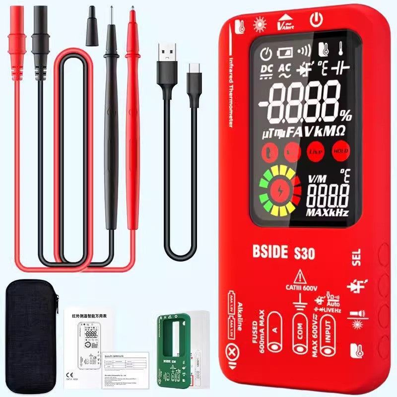 (New Upgrade) Smart Digital Multimeter with Infrared Temperature Measurement