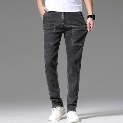 Multi-Pocket Stretch Men's Jeans