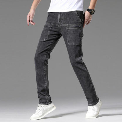 Multi-Pocket Stretch Men's Jeans