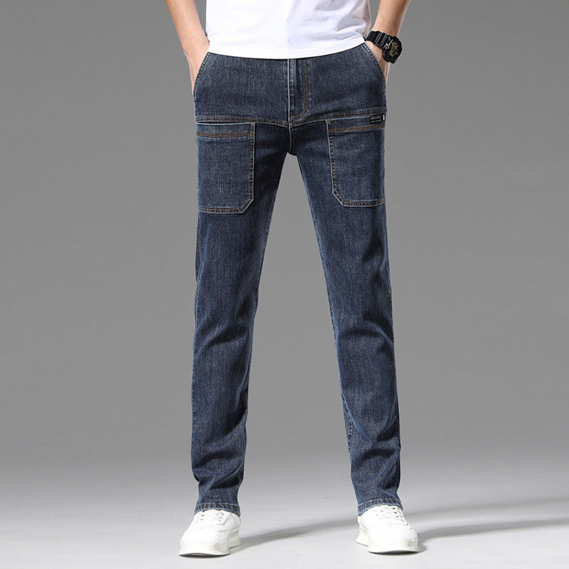 Multi-Pocket Stretch Men's Jeans