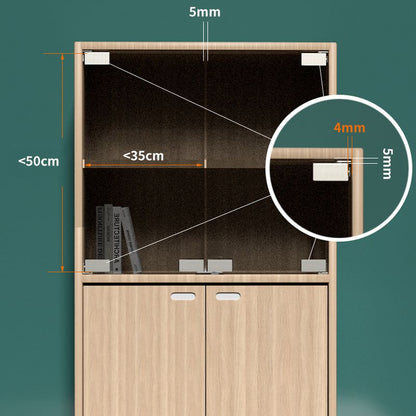 Punching-free Glass Door Hinges