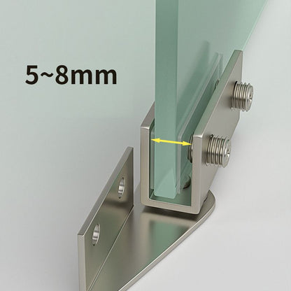 Punching-free Glass Door Hinges