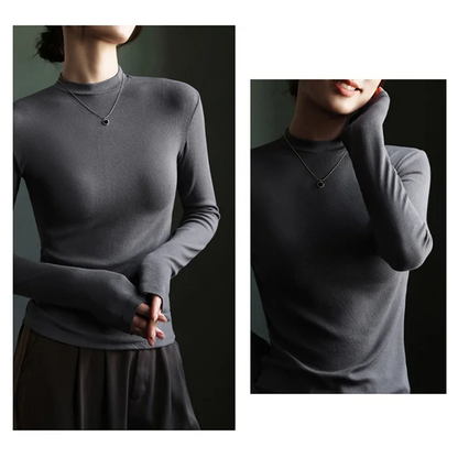 Half Turtleneck Long Sleeve Base Layer Shirts