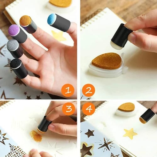 DIY sponge finger painting kit