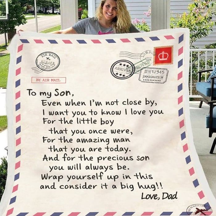 🎁Letter Blanket Gift- Sweet Words To My Daughter