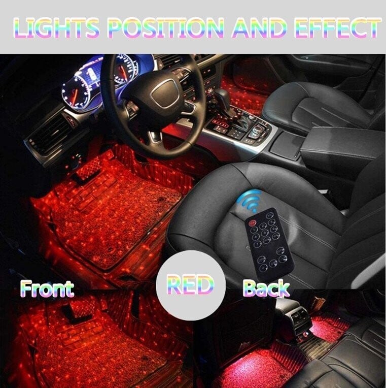 Car Interior Ambient Lights- (Contains 4 light bars)