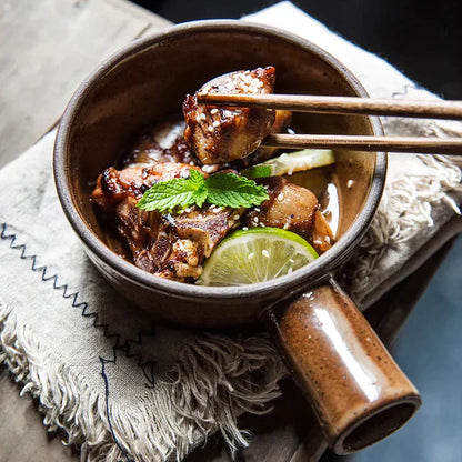 Stoneware Retro Soup Pot