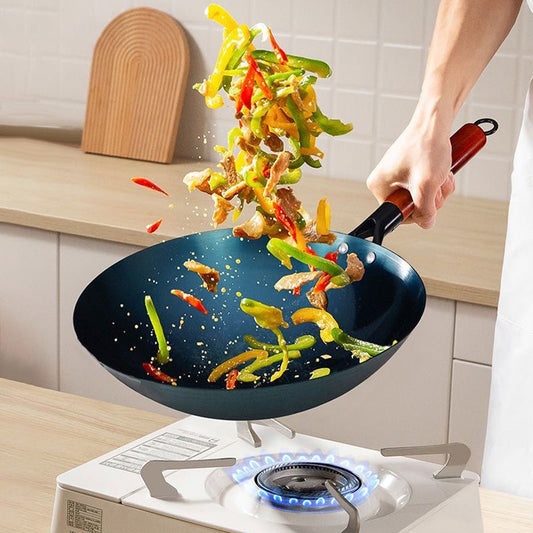 Home Use Non-Stick Iron Stir-Frying Wok