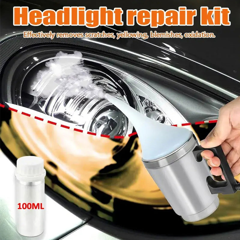 Car Headlight Restoration Repair Coating Kit