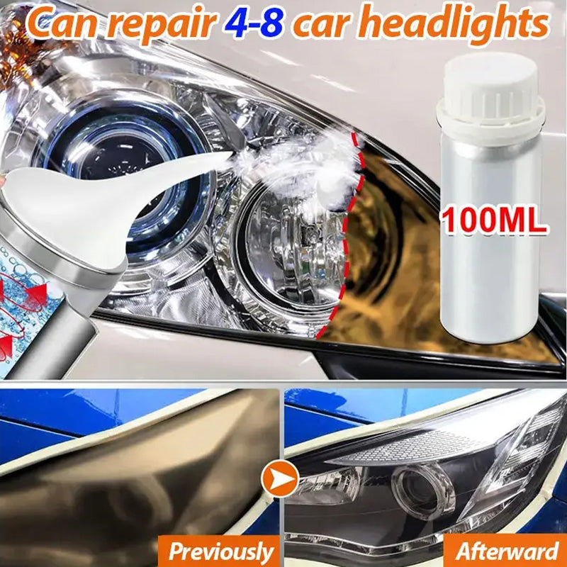 Car Headlight Restoration Repair Coating Kit