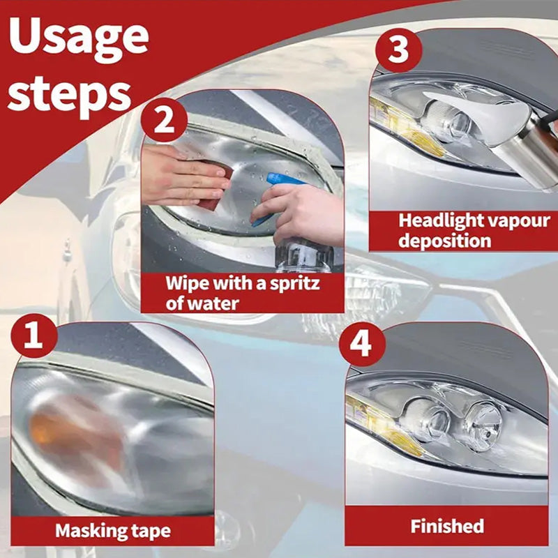 Car Headlight Restoration Repair Coating Kit